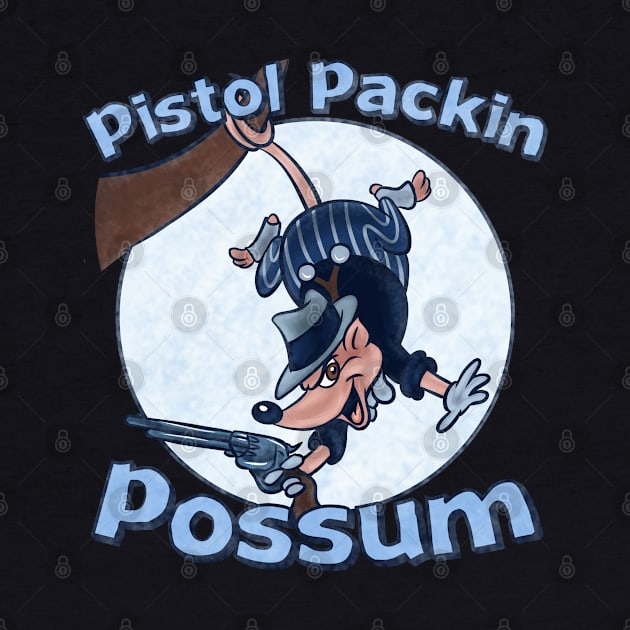 Pistol Packin Possum by Ellador